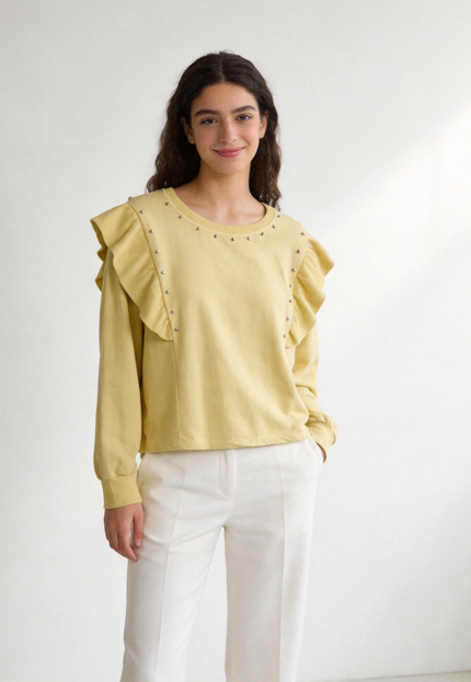SUDADERA ARMONIAS TEEN TACHUELAS