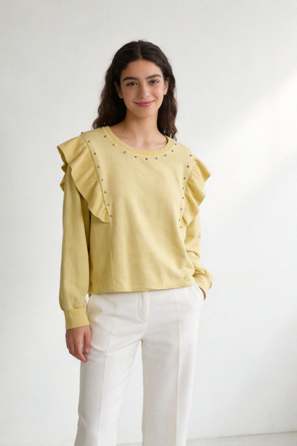 SUDADERA ARMONIAS TEEN TACHUELAS