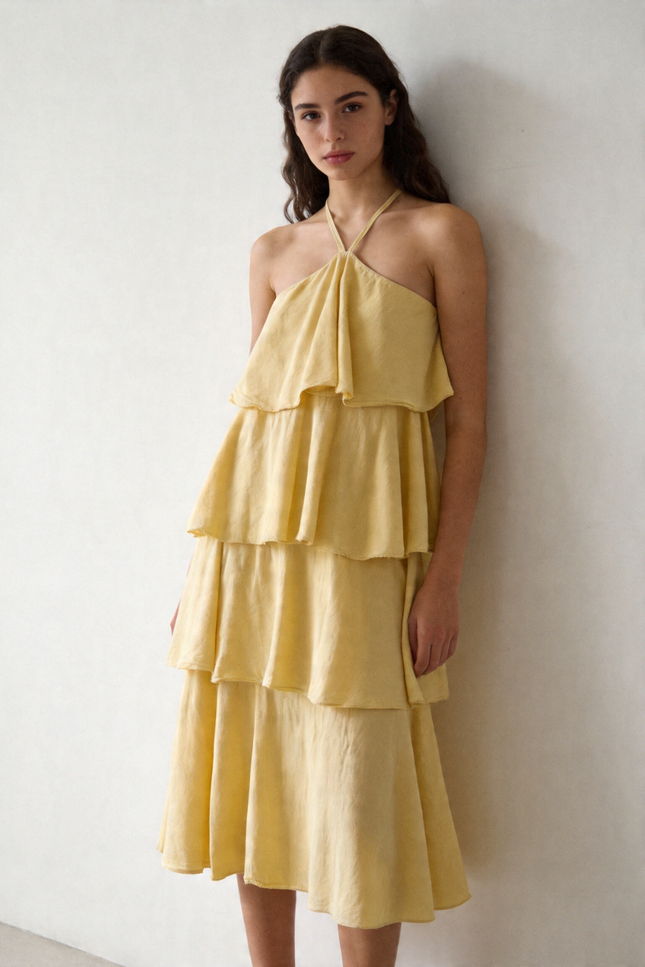 VESTIDO ARMONIAS TEEN VOLANTES