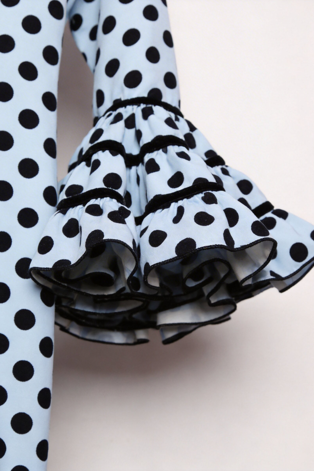 TRAJE FLAMENCA SRA ROSALÍA LUNARES MEDIANOS