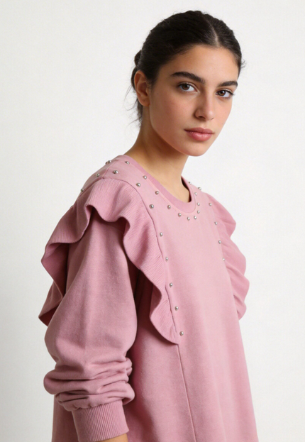 SUDADERA ARMONIAS TEEN TACHUELAS