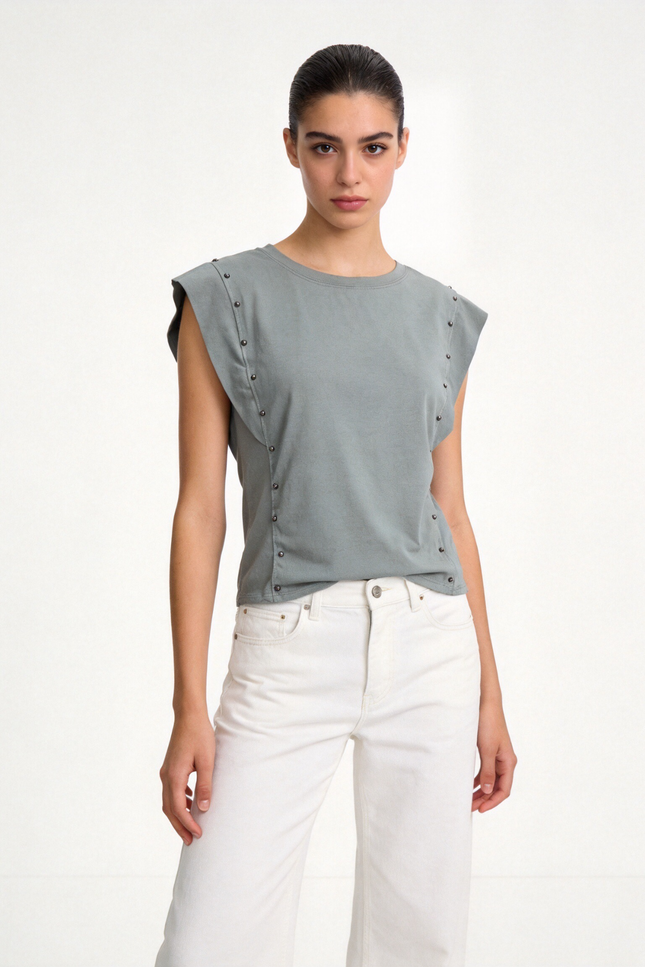 CAMISETA ARMONIAS TEEN TACHUELAS