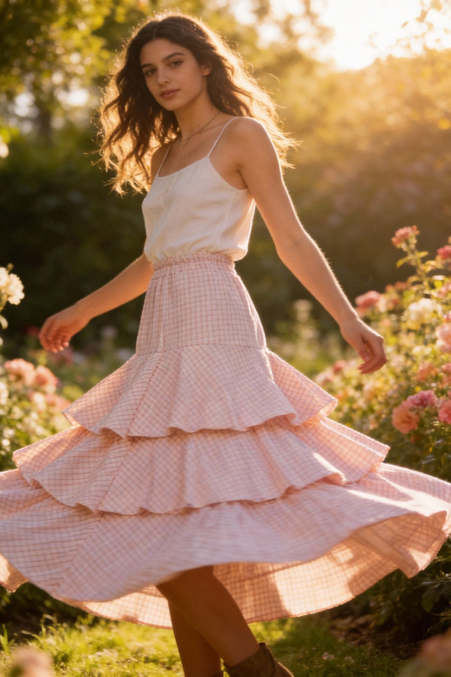 FALDA ARMONIAS TEEN CUADROS