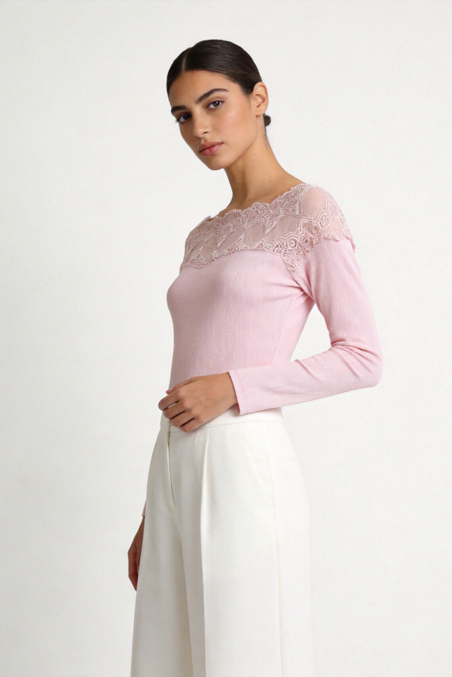 CAMISETA ARMONIAS ENCAJE