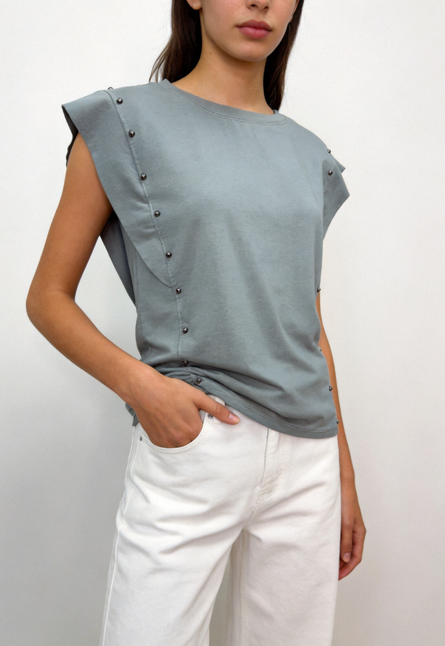 CAMISETA ARMONIAS TEEN TACHUELAS