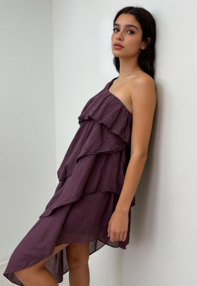 VESTIDO ARMONIAS TEEN ASIMÉTRICO