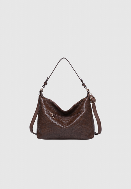 BOLSO DONNA ALESSIA EFECTO TRENZADO