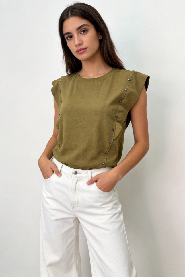 CAMISETA ARMONIAS TEEN TACHUELAS