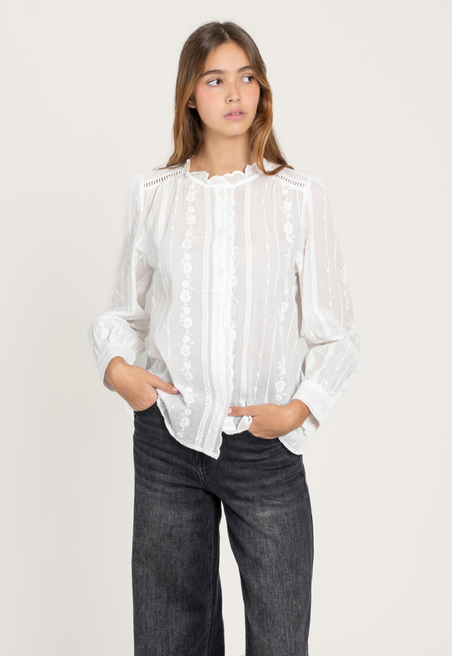 CAMISA ARMONIAS BORDADOS