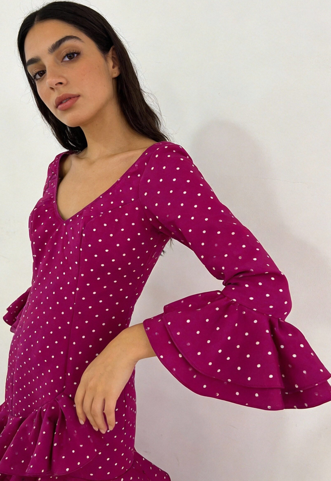 TRAJE DE FLAMENCA LOLITA LUNARES PEQUEÑOS
