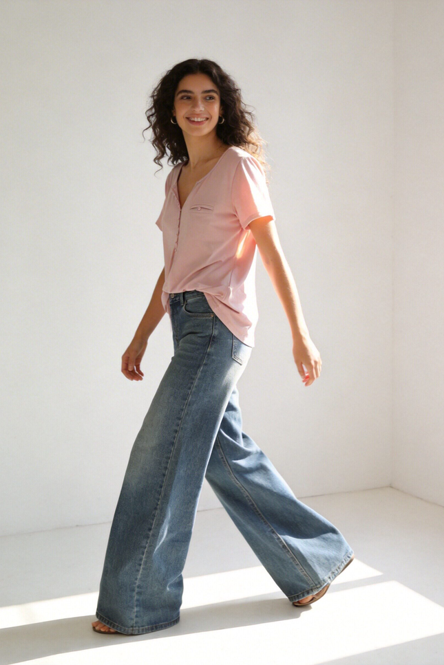 CAMISETA ARMONIAS BOTONES