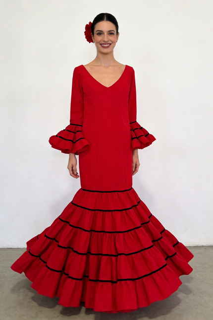TRAJE FLAMENCA SRA ROSALÍA LISO