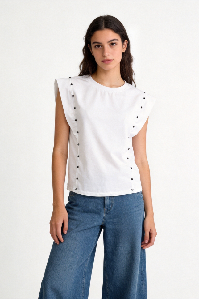 CAMISETA ARMONIAS TEEN TACHUELAS