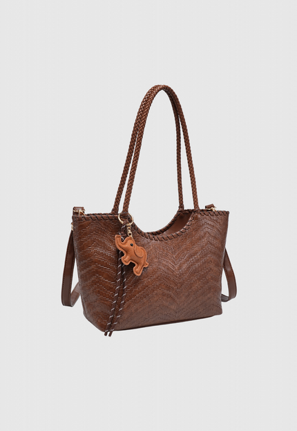 BOLSO DONNA ALESSIA EFECTO TRENZADO