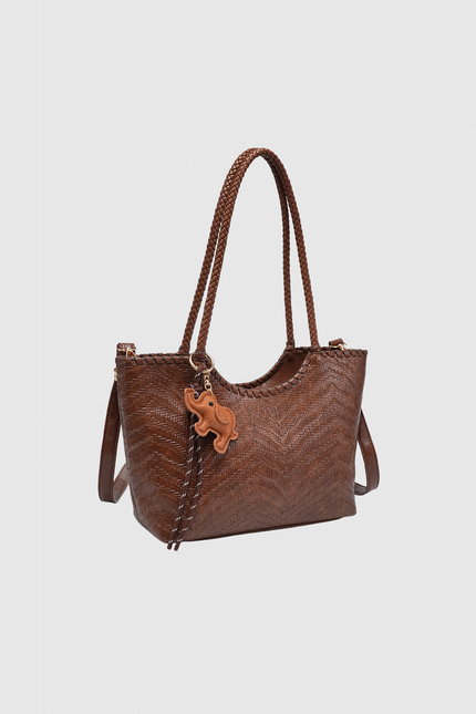 BOLSO DONNA ALESSIA EFECTO TRENZADO