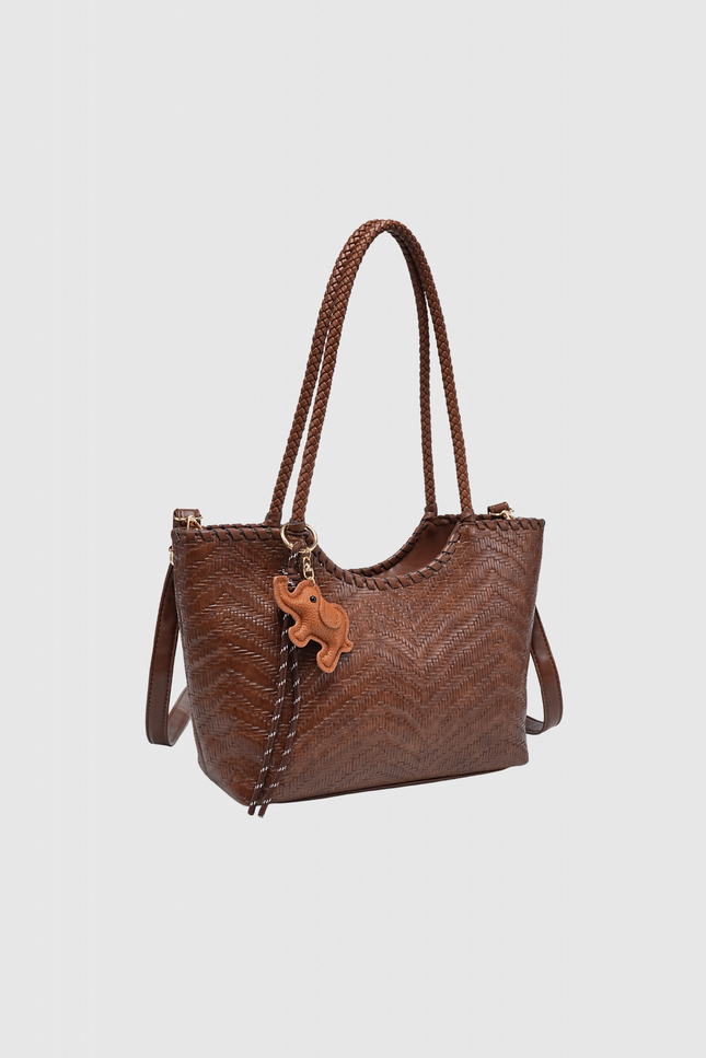 BOLSO DONNA ALESSIA EFECTO TRENZADO