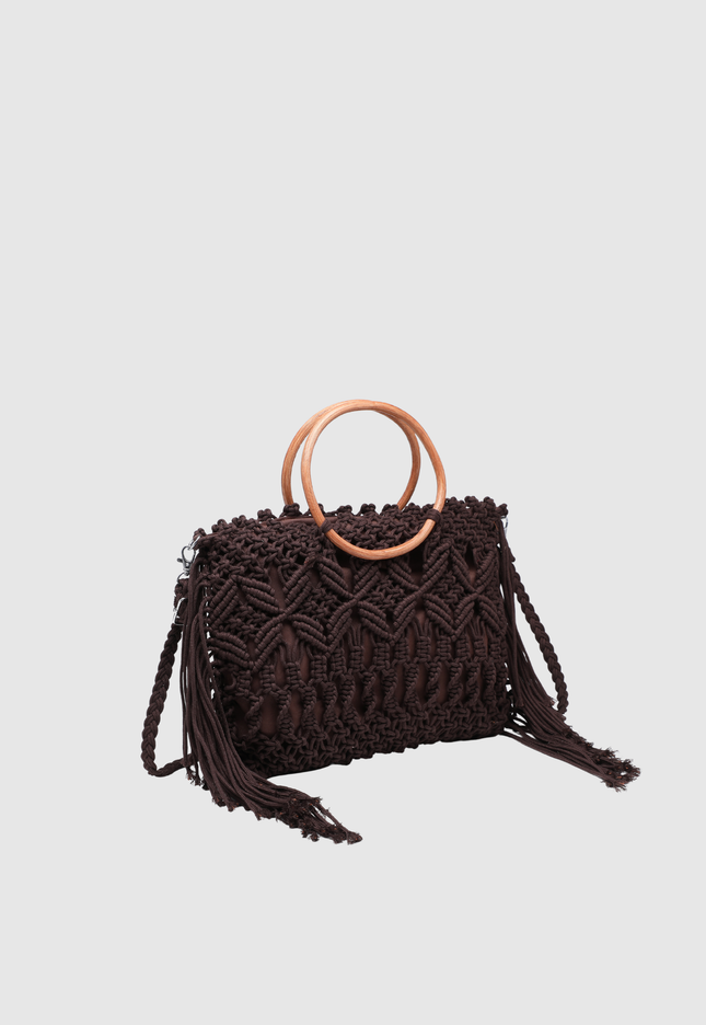 BOLSO DONNA ALESSIA ASA MADERA