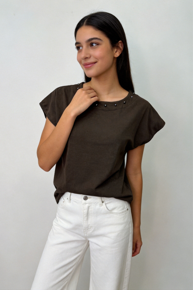 CAMISETA ARMONIAS TEEN TACHUELAS