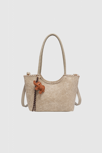 BOLSO DONNA ALESSIA EFECTO TRENZADO