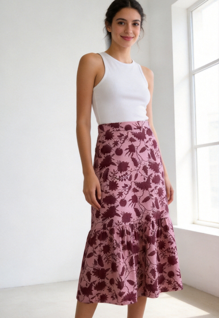 FALDA ARMONIAS TEEN FLORES