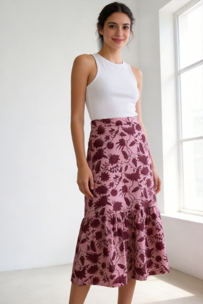 FALDA ARMONIAS TEEN FLORES