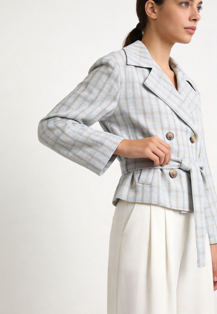 CHAQUETA ARMONIAS CUADROS