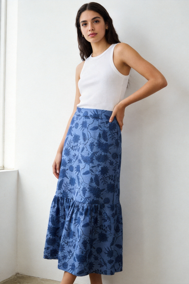 FALDA ARMONIAS TEEN FLORES