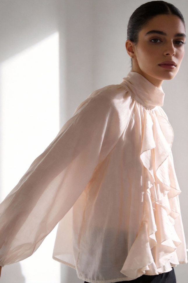 BLUSA ARMONIAS TEEN GASA VOLANTES