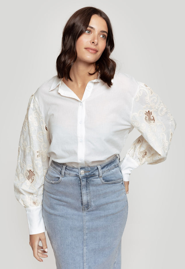 CAMISA ARMONIAS CON CROCHET