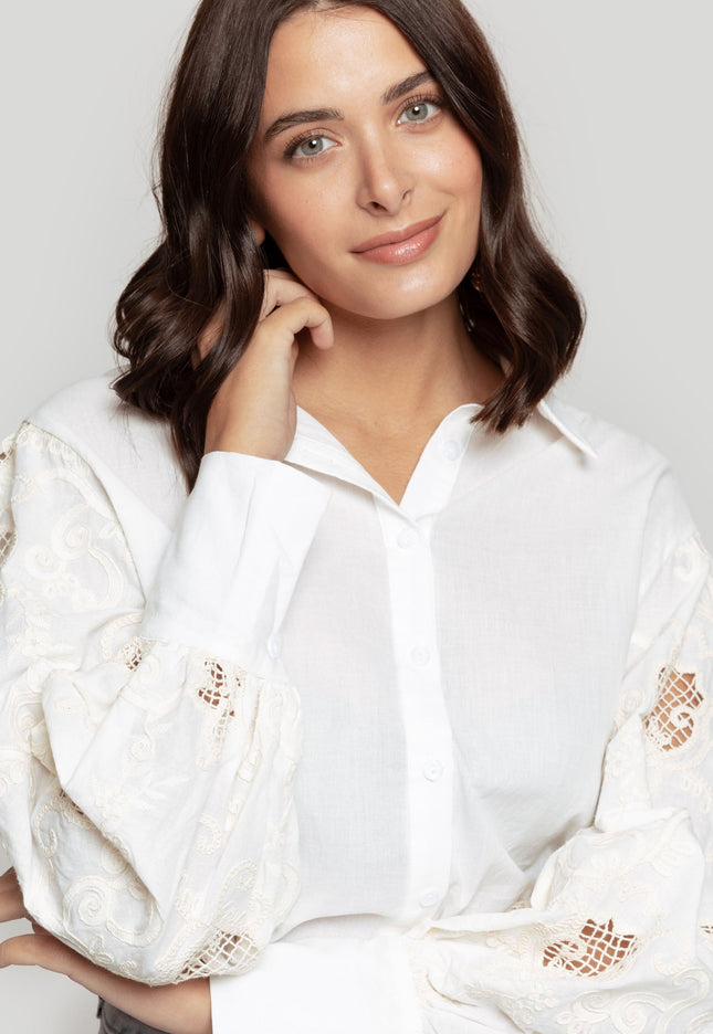 CAMISA ARMONIAS CON CROCHET