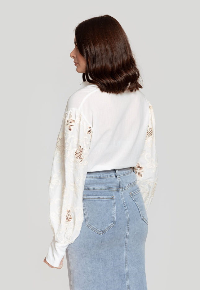 CAMISA ARMONIAS CON CROCHET