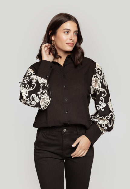 CAMISA ARMONIAS CON CROCHET