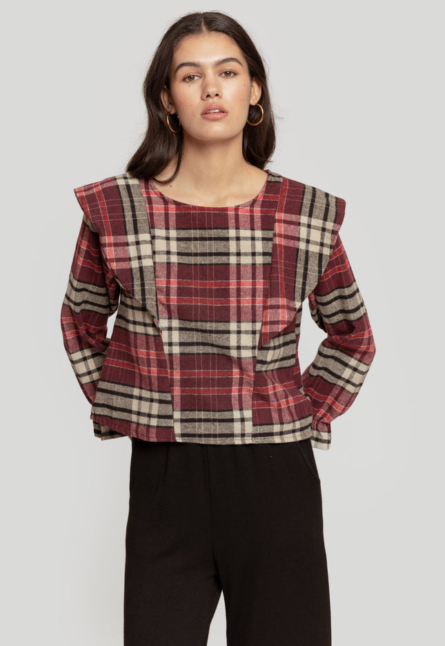 BLUSA MASSIMA GRAZIA CUADROS