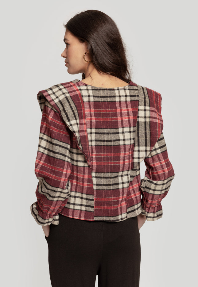 BLUSA MASSIMA GRAZIA CUADROS