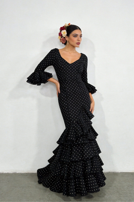 TRAJE DE FLAMENCA LOLITA LUNARES PEQUEÑOS