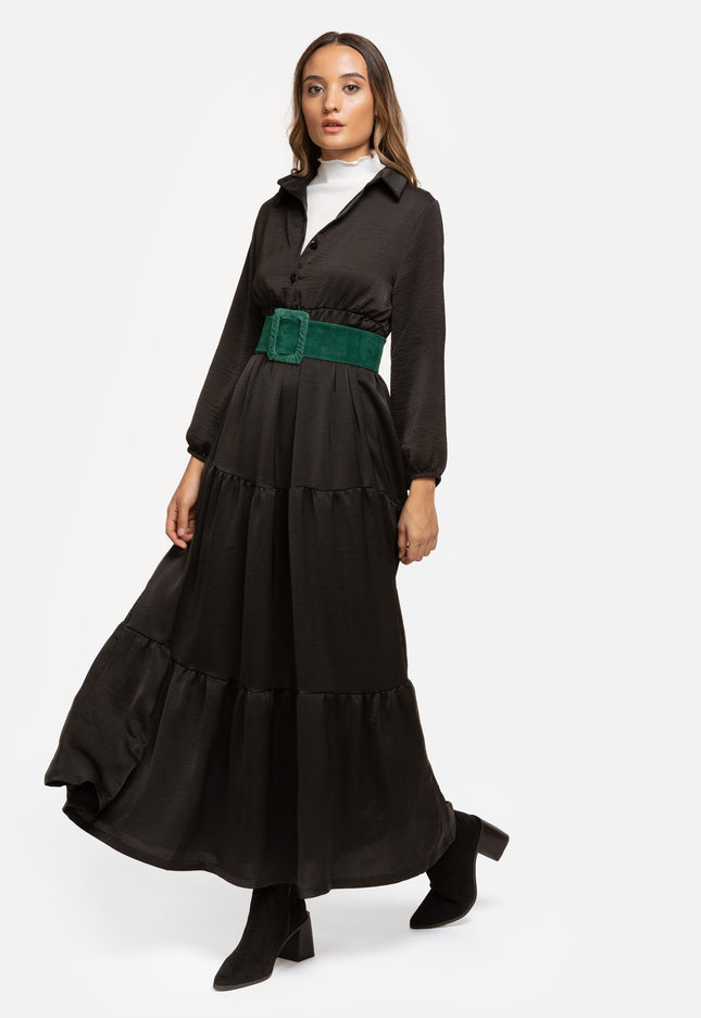 VESTIDO ARMONIAS SATINADO