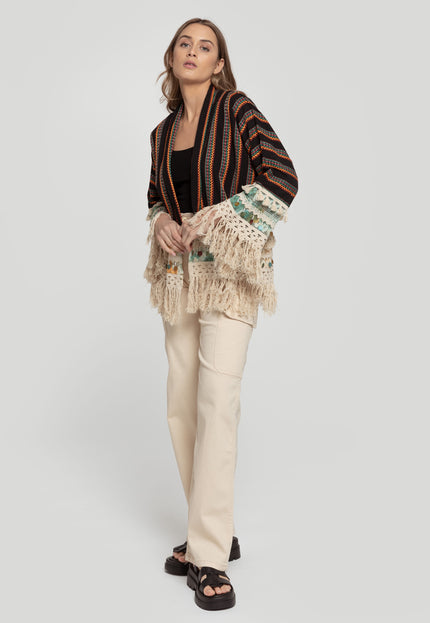 KIMONO BOHO POMPONES