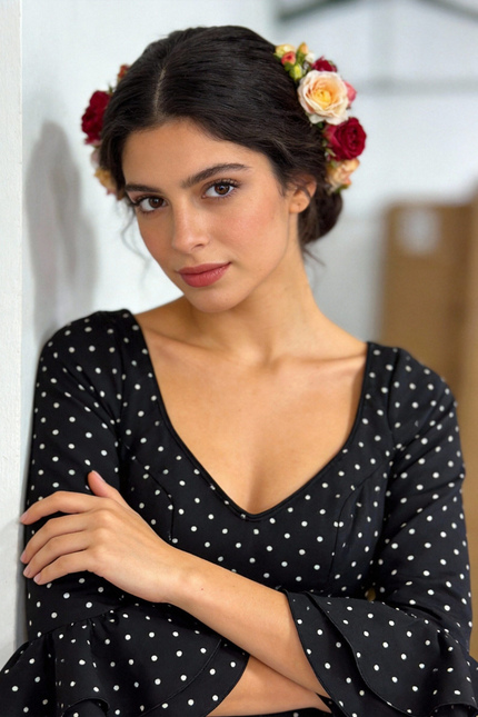 TRAJE DE FLAMENCA LOLITA LUNARES PEQUEÑOS