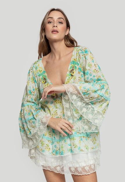 BLUSA BOHO ABALORIOS