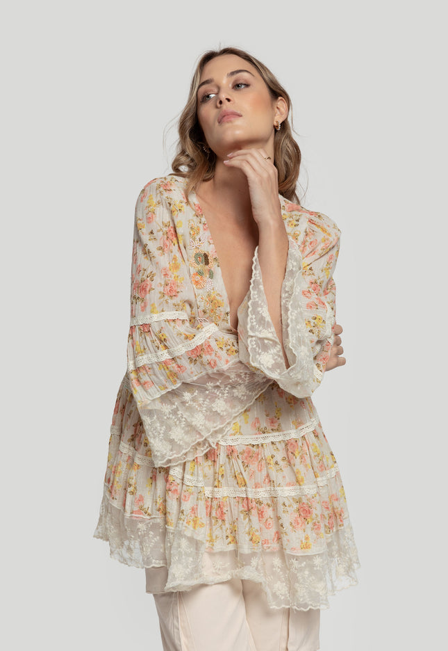 BLUSA BOHO ABALORIOS