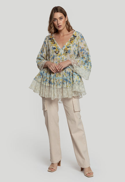 BLUSA BOHO ABALORIOS