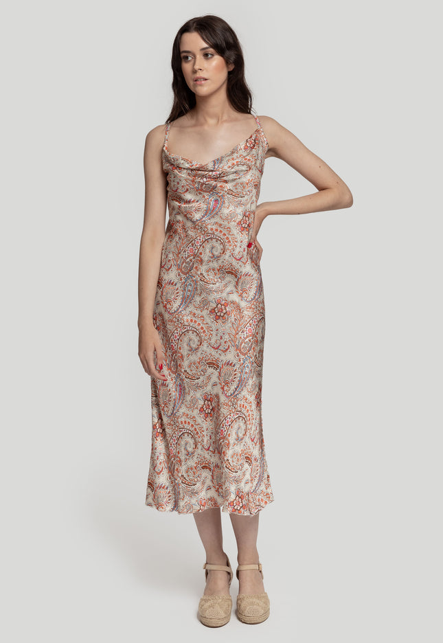 VESTIDO ARMONIAS SATINADO