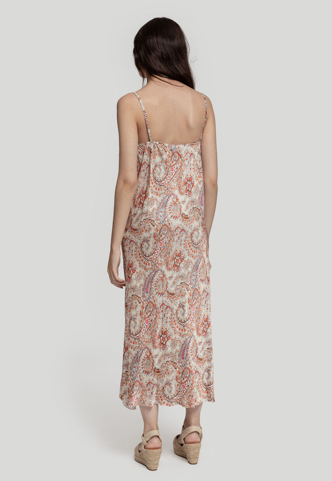 VESTIDO ARMONIAS SATINADO