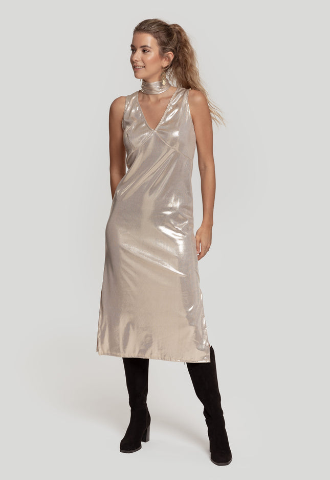 VESTIDO MASSIMA GRAZIA METALIZADO