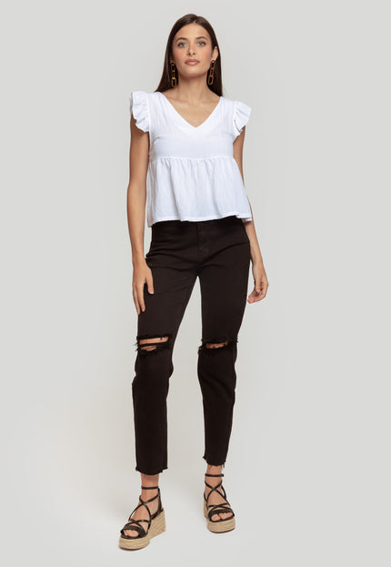 JEANS LAULIA MOM STRETCH