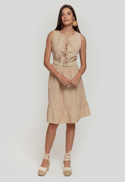 VESTIDO ARMONIAS CORDONES