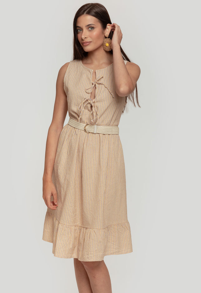 VESTIDO ARMONIAS CORDONES
