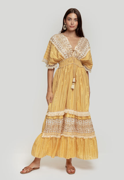 VESTIDO BOHO ABALORIOS