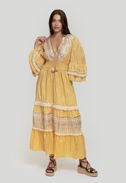 VESTIDO BOHO CORDÓN