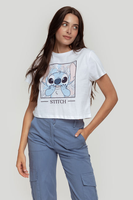 CAMISETA STITCH CROPPED